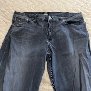 Hudson relaxed slim straight grey jeans